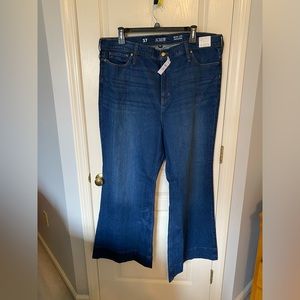 Jcrew Wide Leg Jean Trousers